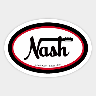 Nash Nashville Music logo Sticker